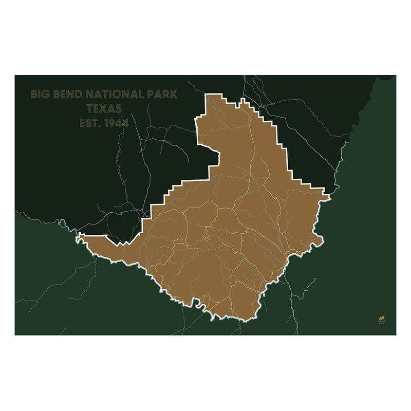 Big Bend National Park Map - Muir Way - National Park