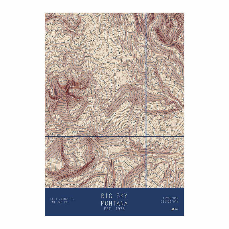 Big Sky, Montana - Muir Way - TOPO Series