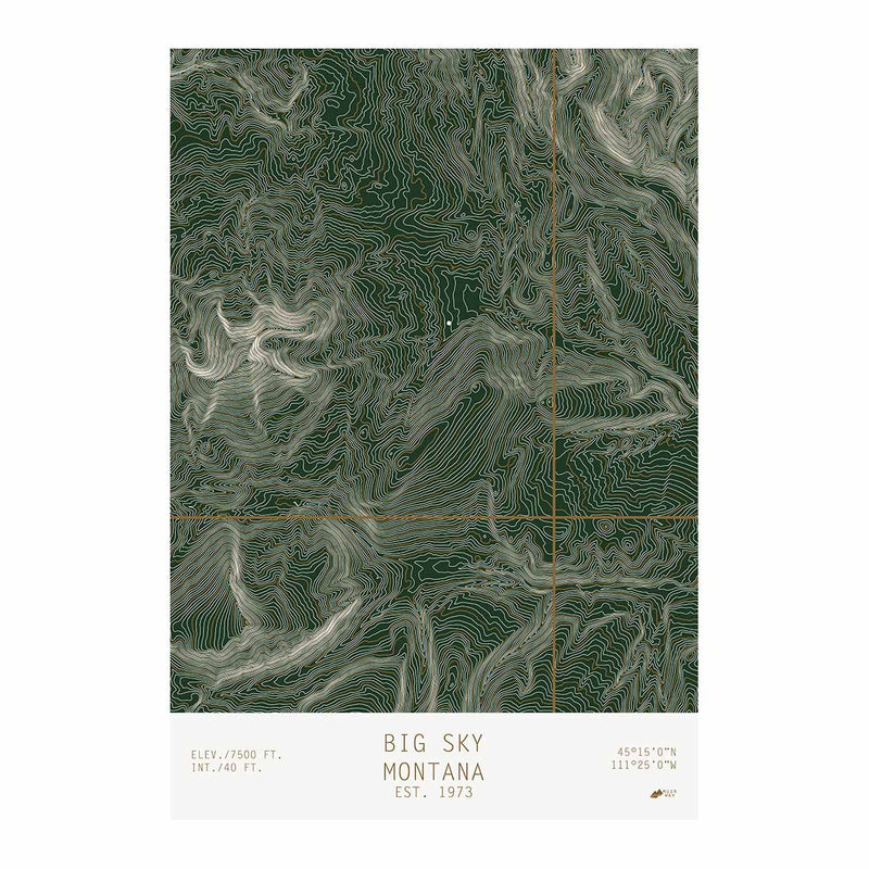 Big Sky, Montana - Muir Way - TOPO Series