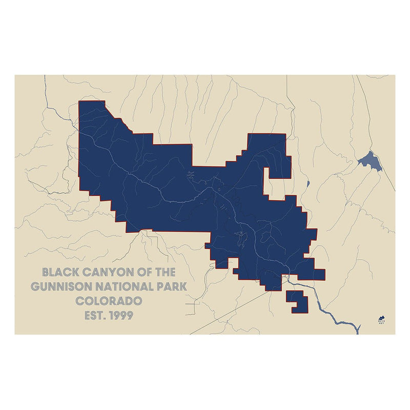 Black Canyon of the Gunnison National Park Map - Muir Way - National Park