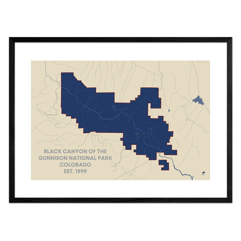 Black Canyon of the Gunnison National Park Map - Muir Way - National Park