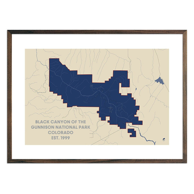 Black Canyon of the Gunnison National Park Map - Muir Way - National Park