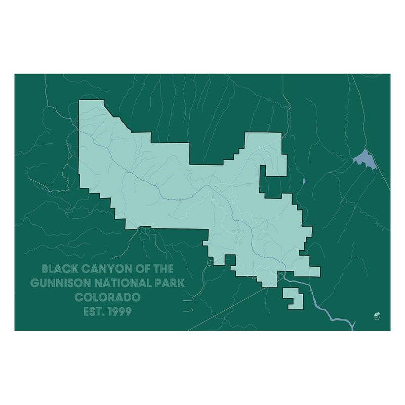 Black Canyon of the Gunnison National Park Map - Muir Way - National Park
