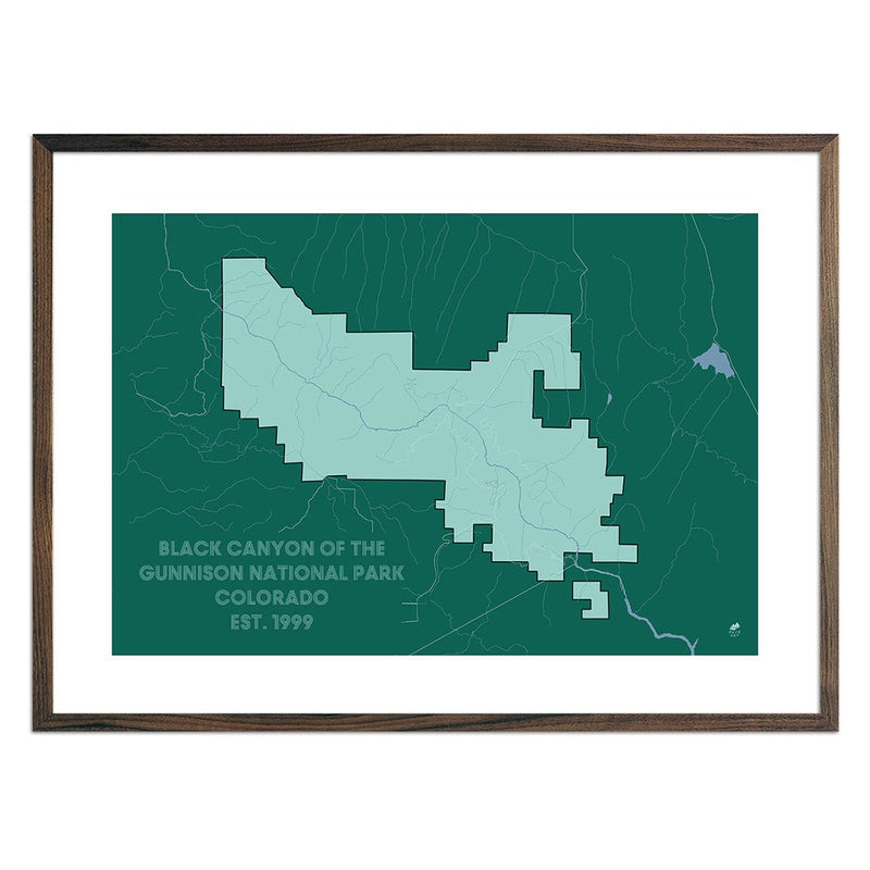 Black Canyon of the Gunnison National Park Map - Muir Way - National Park