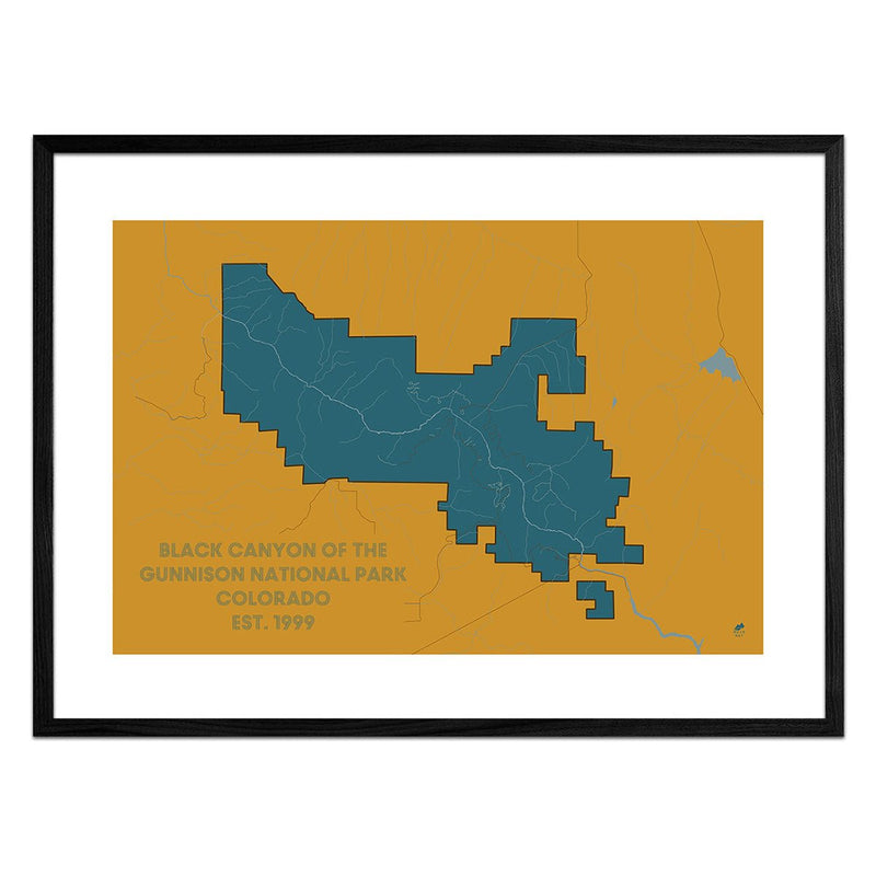 Black Canyon of the Gunnison National Park Map - Muir Way - National Park