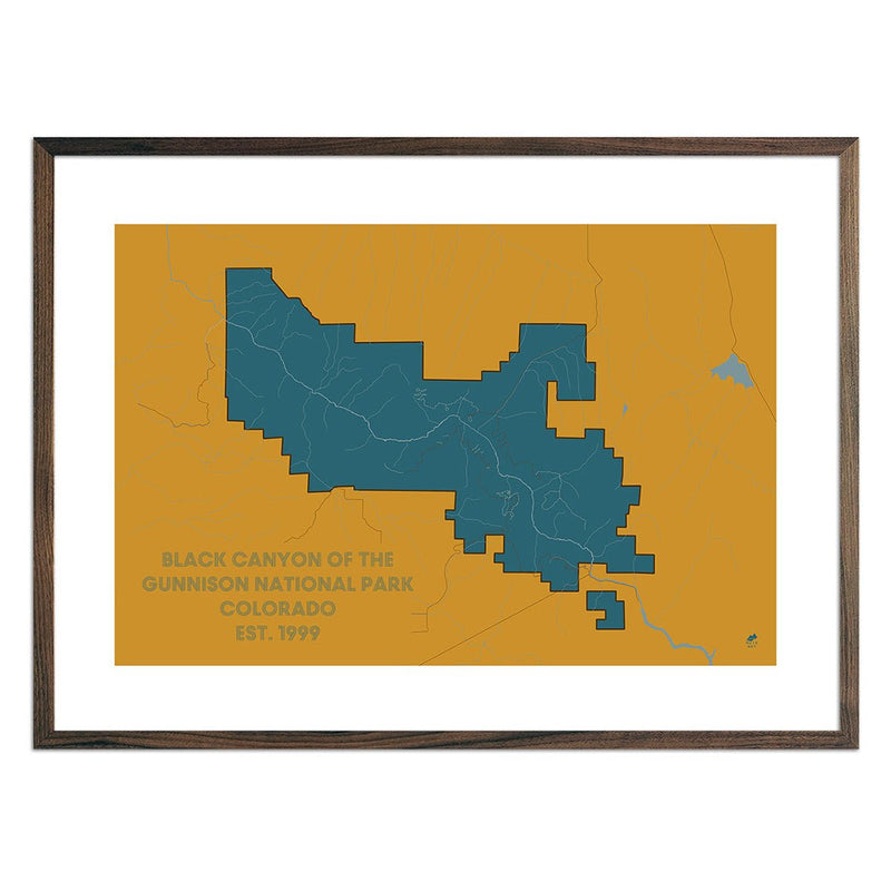 Black Canyon of the Gunnison National Park Map - Muir Way - National Park