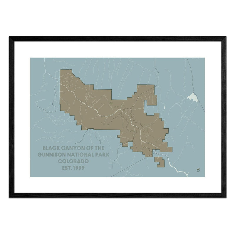 Black Canyon of the Gunnison National Park Map - Muir Way - National Park