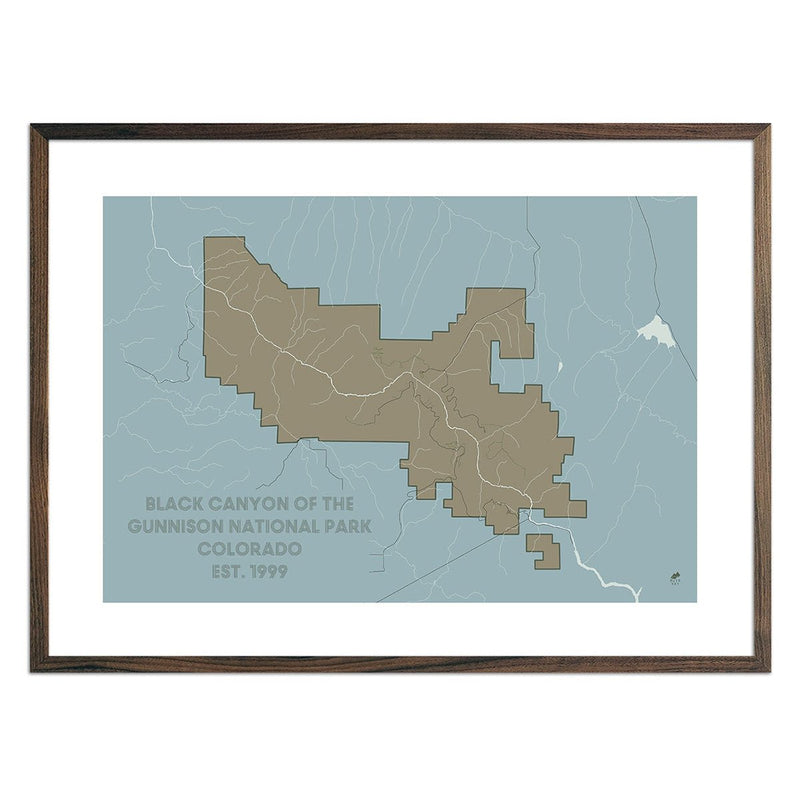 Black Canyon of the Gunnison National Park Map - Muir Way - National Park
