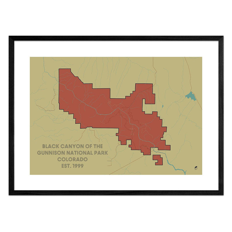 Black Canyon of the Gunnison National Park Map - Muir Way - National Park