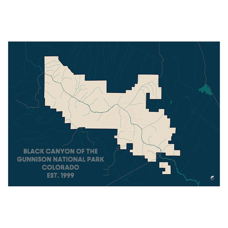 Black Canyon of the Gunnison National Park Map - Muir Way - National Park