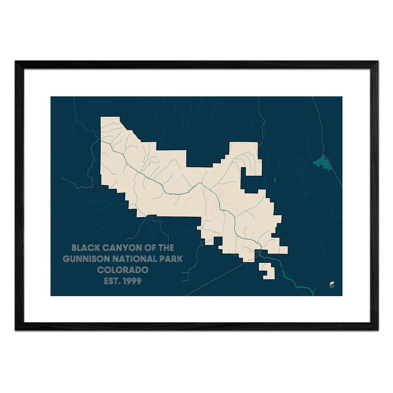 Black Canyon of the Gunnison National Park Map - Muir Way - National Park