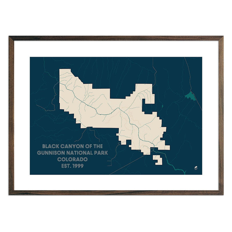 Black Canyon of the Gunnison National Park Map - Muir Way - National Park