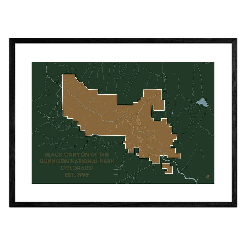 Black Canyon of the Gunnison National Park Map - Muir Way - National Park