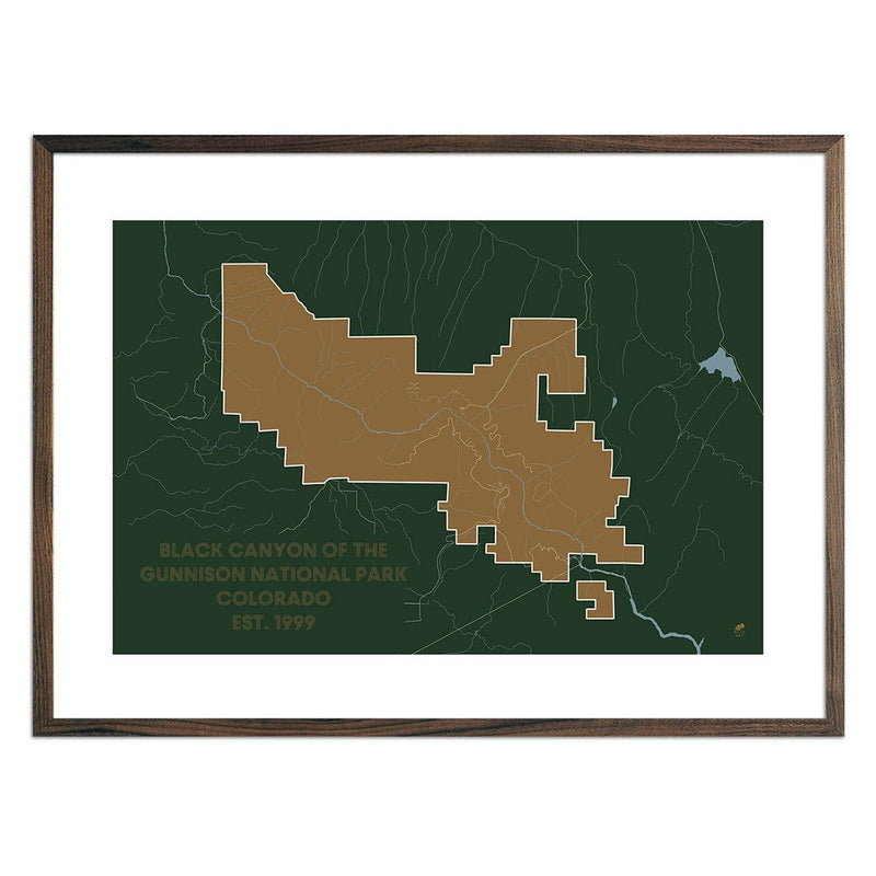 Black Canyon of the Gunnison National Park Map - Muir Way - National Park