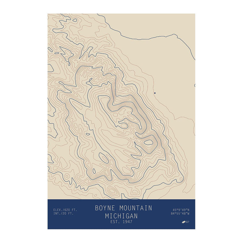 Boyne Mountain, Michigan - Muir Way - TOPO Series