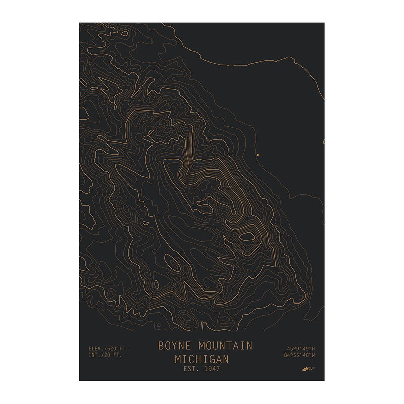 Boyne Mountain, Michigan - Muir Way - TOPO Series