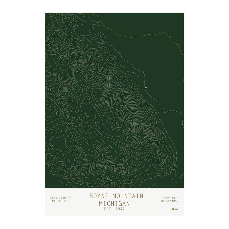 Boyne Mountain, Michigan - Muir Way - TOPO Series