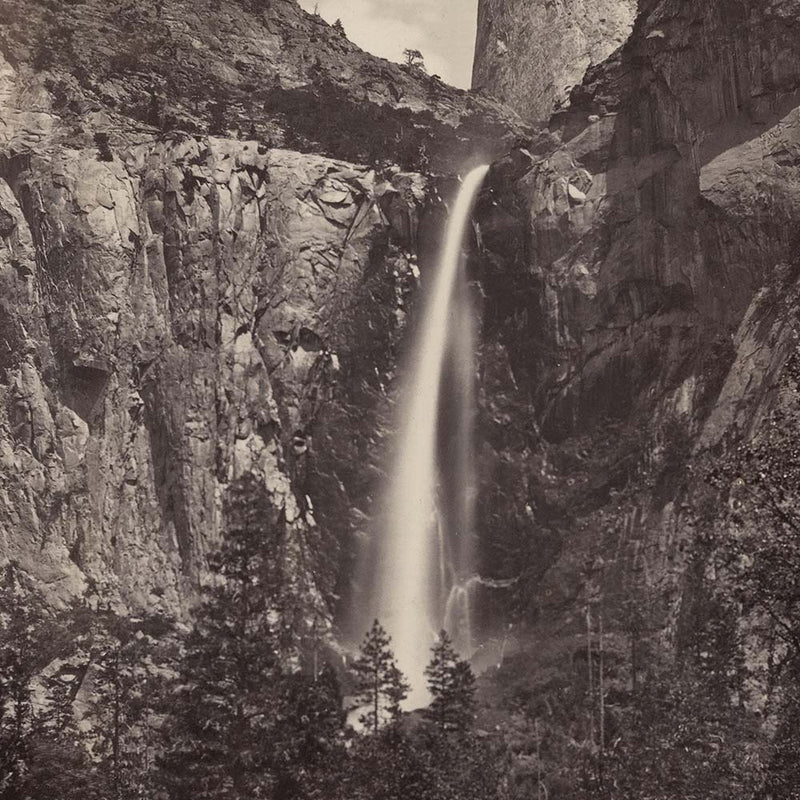 Bridal Veil Fall, Yosemite 1868 - Muir Way - Photograph