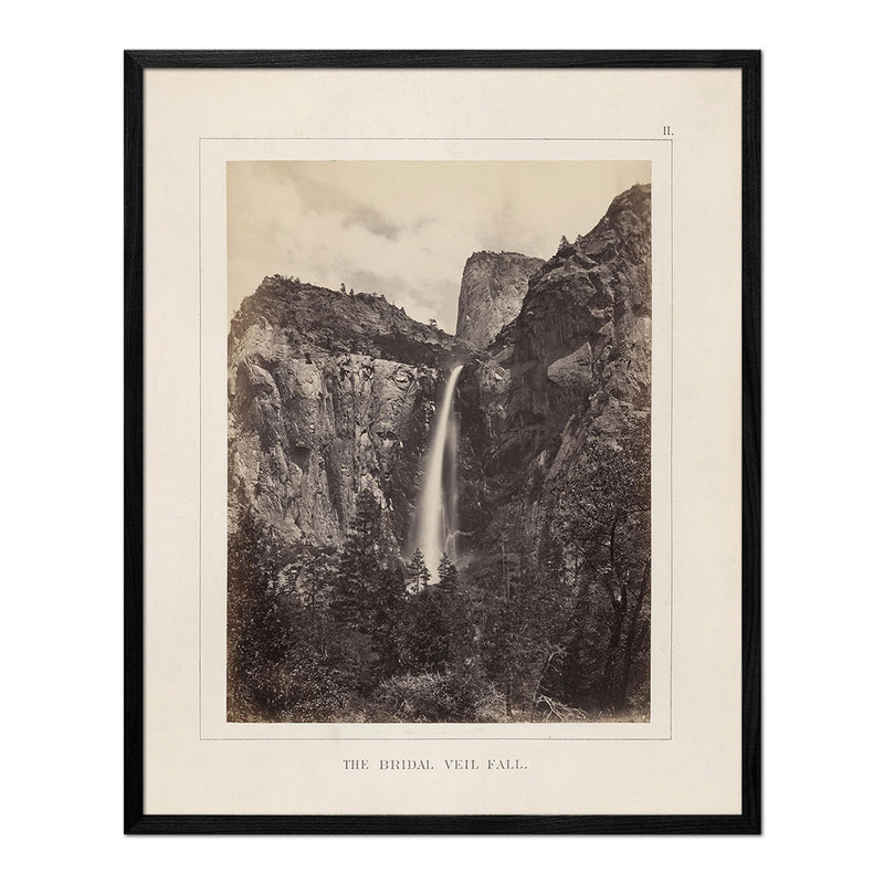 Bridal Veil Fall, Yosemite 1868 - Muir Way - Photograph
