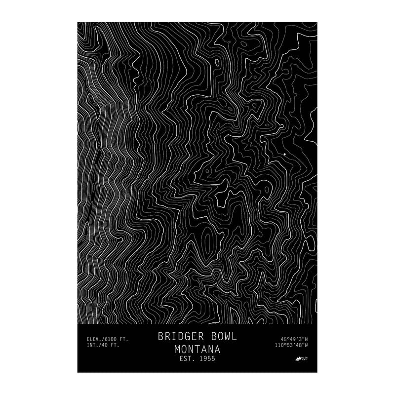 Bridger Bowl, Montana - Muir Way - TOPO Series