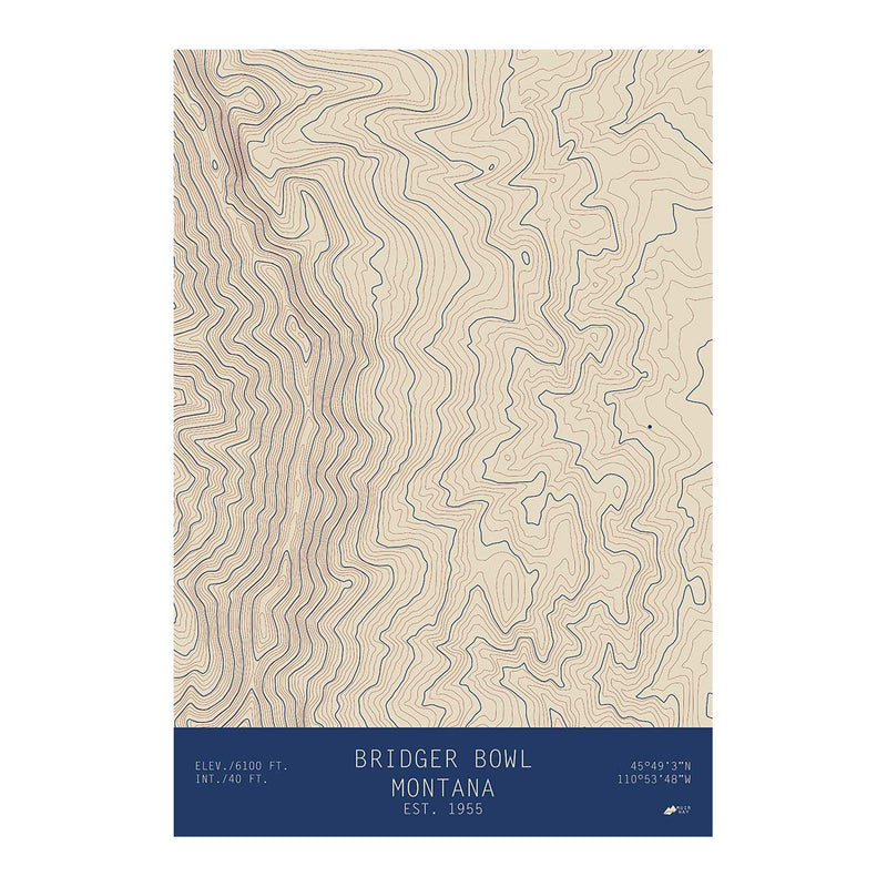 Bridger Bowl, Montana - Muir Way - TOPO Series
