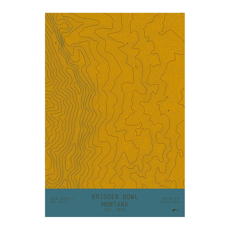 Bridger Bowl, Montana - Muir Way - TOPO Series