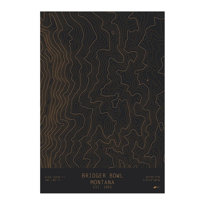 Bridger Bowl, Montana - Muir Way - TOPO Series