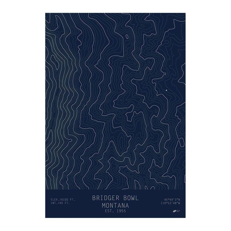 Bridger Bowl, Montana - Muir Way - TOPO Series
