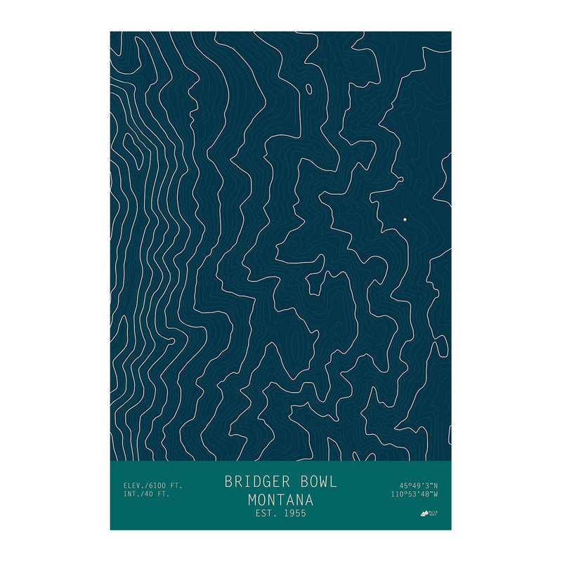 Bridger Bowl, Montana - Muir Way - TOPO Series