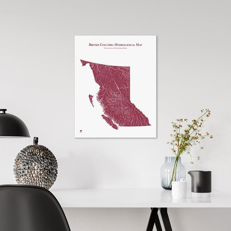 British Columbia Hydrological Map - Muir Way - 