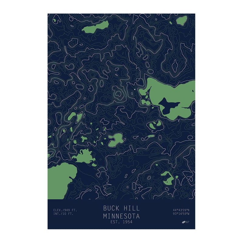 Buck Hill, Minnesota - Muir Way - TOPO Series