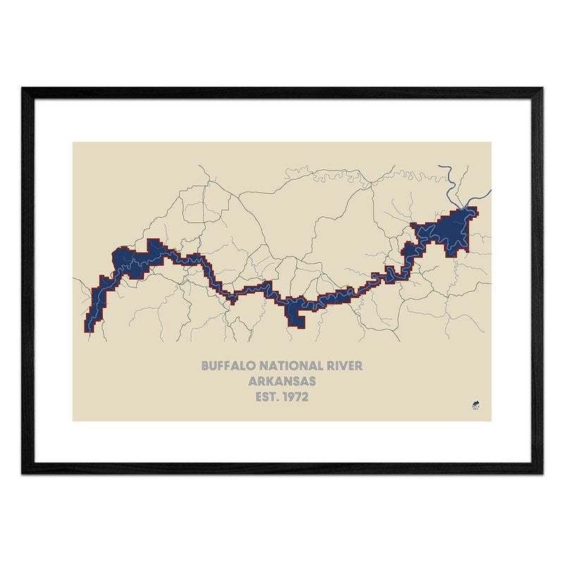 Buffalo National River Map - Muir Way - National Park