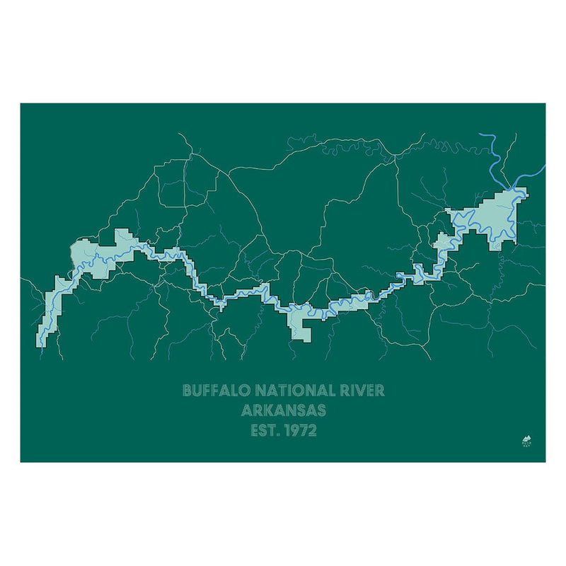 Buffalo National River Map - Muir Way - National Park