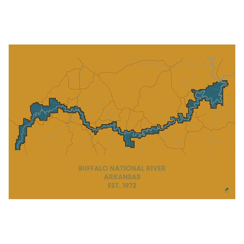 Buffalo National River Map - Muir Way - National Park