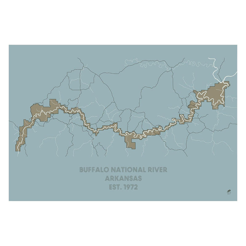 Buffalo National River Map - Muir Way - National Park