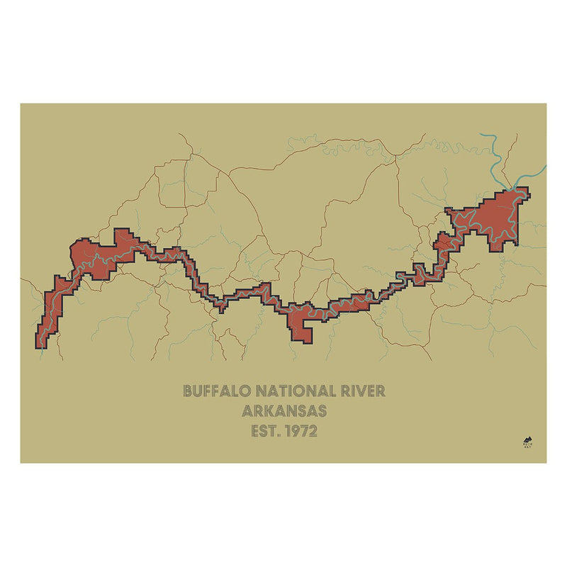 Buffalo National River Map - Muir Way - National Park