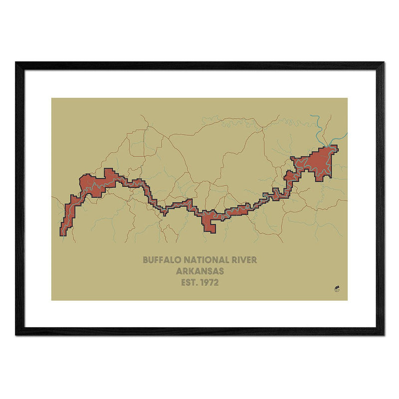 Buffalo National River Map - Muir Way - National Park