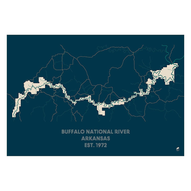 Buffalo National River Map - Muir Way - National Park