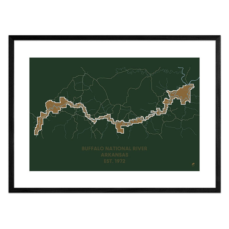 Buffalo National River Map - Muir Way - National Park
