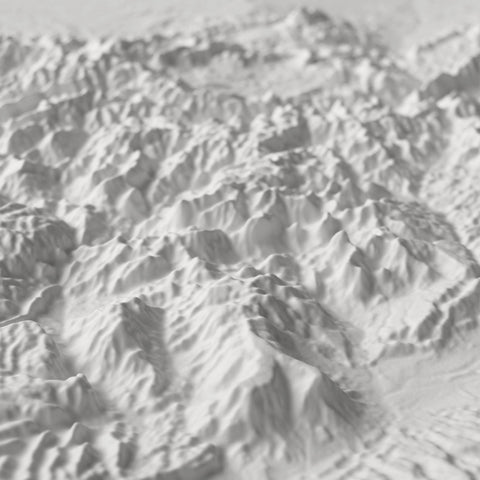 3D Colorado Raised Relief Map – Muir Way
