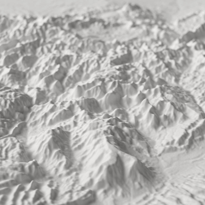 Colorado 3D Raised Relief Map - Muir Way - 3D
