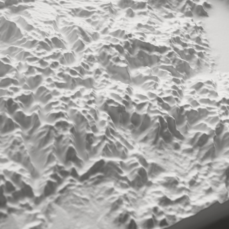 Colorado 3D Raised Relief Map - Muir Way - 3D