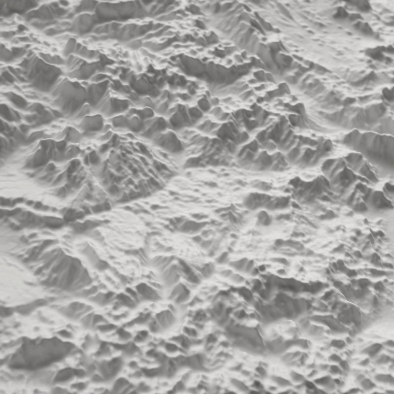 Colorado 3D Raised Relief Map - Muir Way - 3D