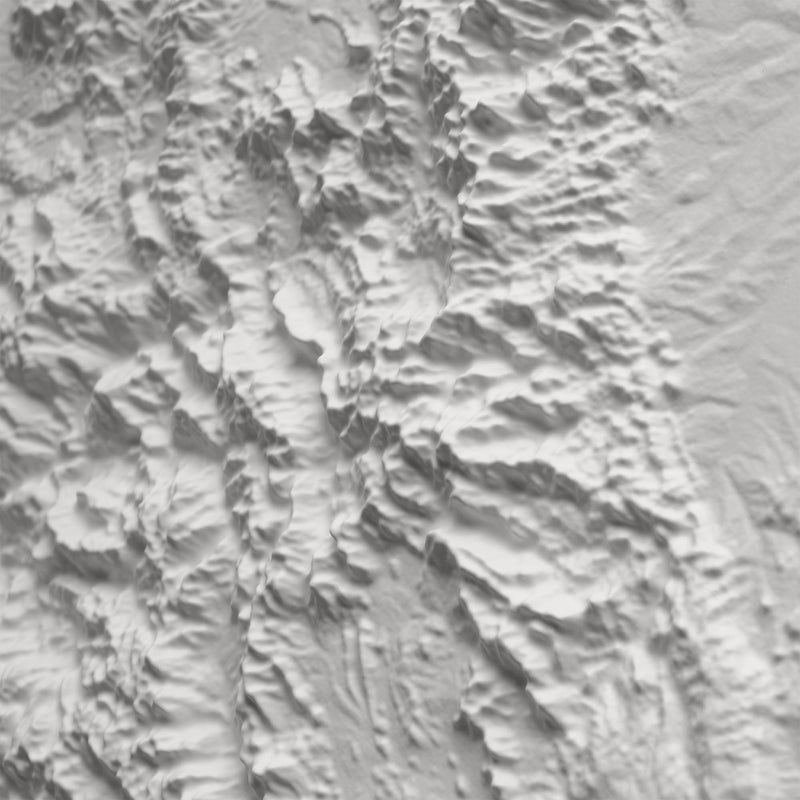 Colorado 3D Raised Relief Map - Muir Way - 3D