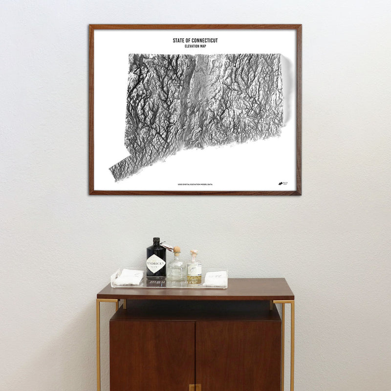 Connecticut Elevation Map - Muir Way - Elevation