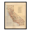 California State 1876 Map