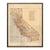 Map of California State 1876