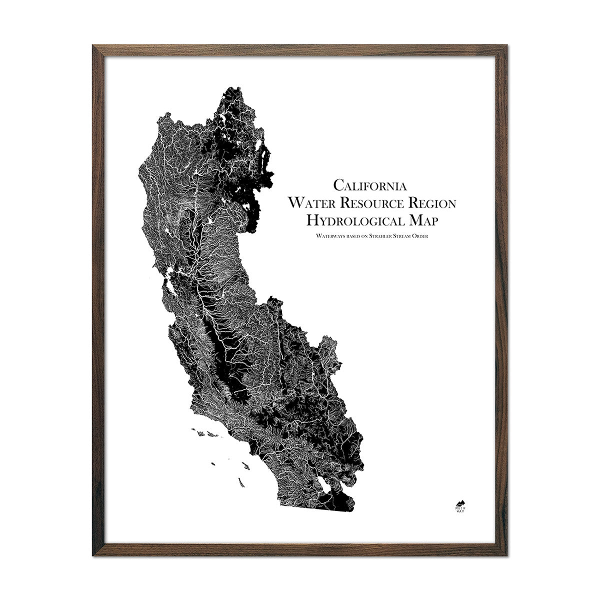 California Regional Hydrological Map 