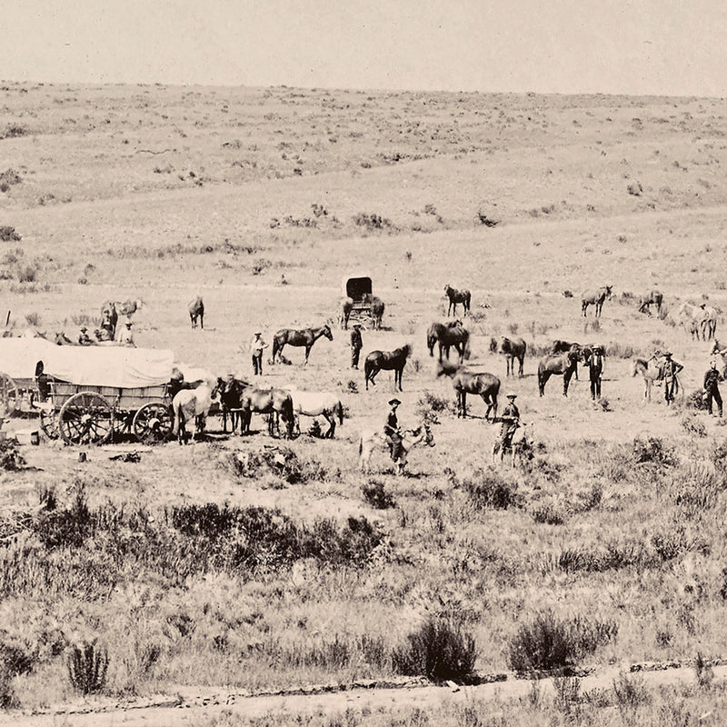 Camp of the Snake River Division at Fort Hall, Idaho, Yellowstone 1873 - Muir Way - Photograph