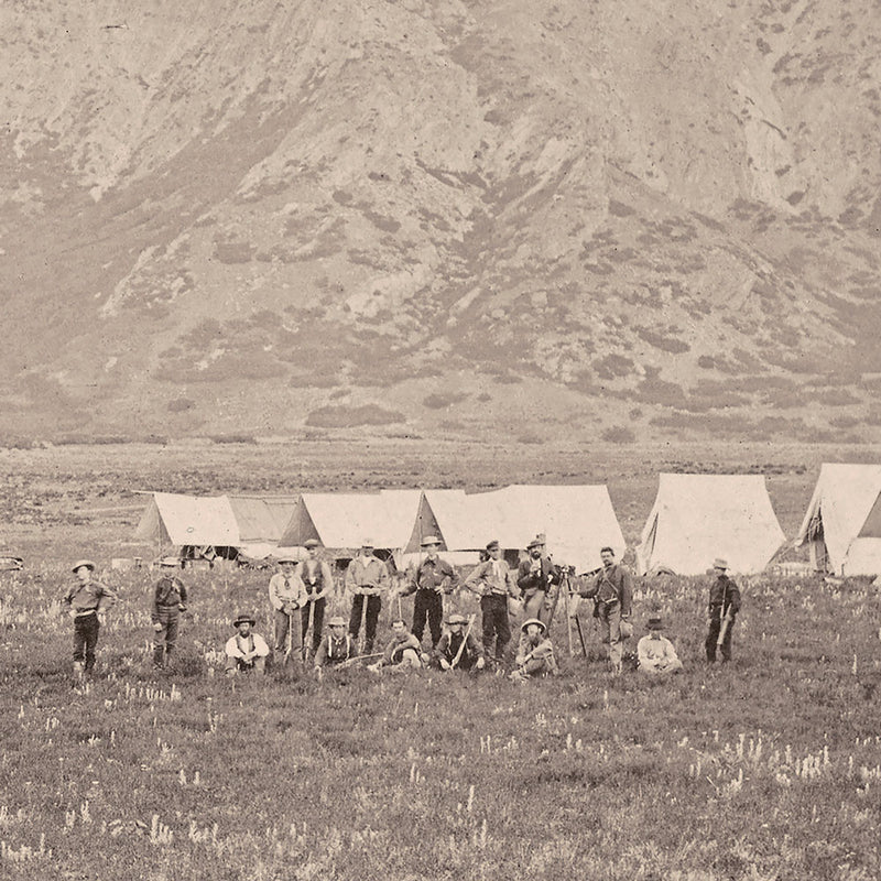 Camp of the USGS at Ogden, Utah, Yellowstone 1873 - Muir Way - Photograph